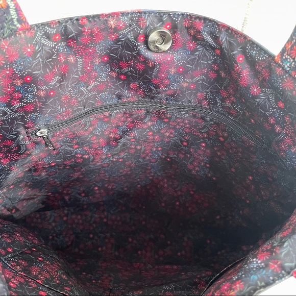 Matilda Jane Heartstrings Tote Black Pink Floral Purse - Picture 11 of 11